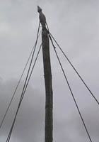 Carved mast top