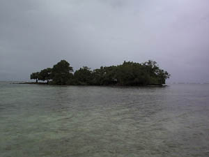 Yenasr Islet from the lagoon