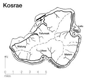 Kosrae map