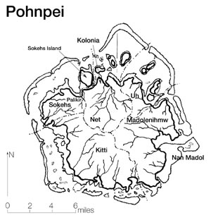 Map of Pohnpei